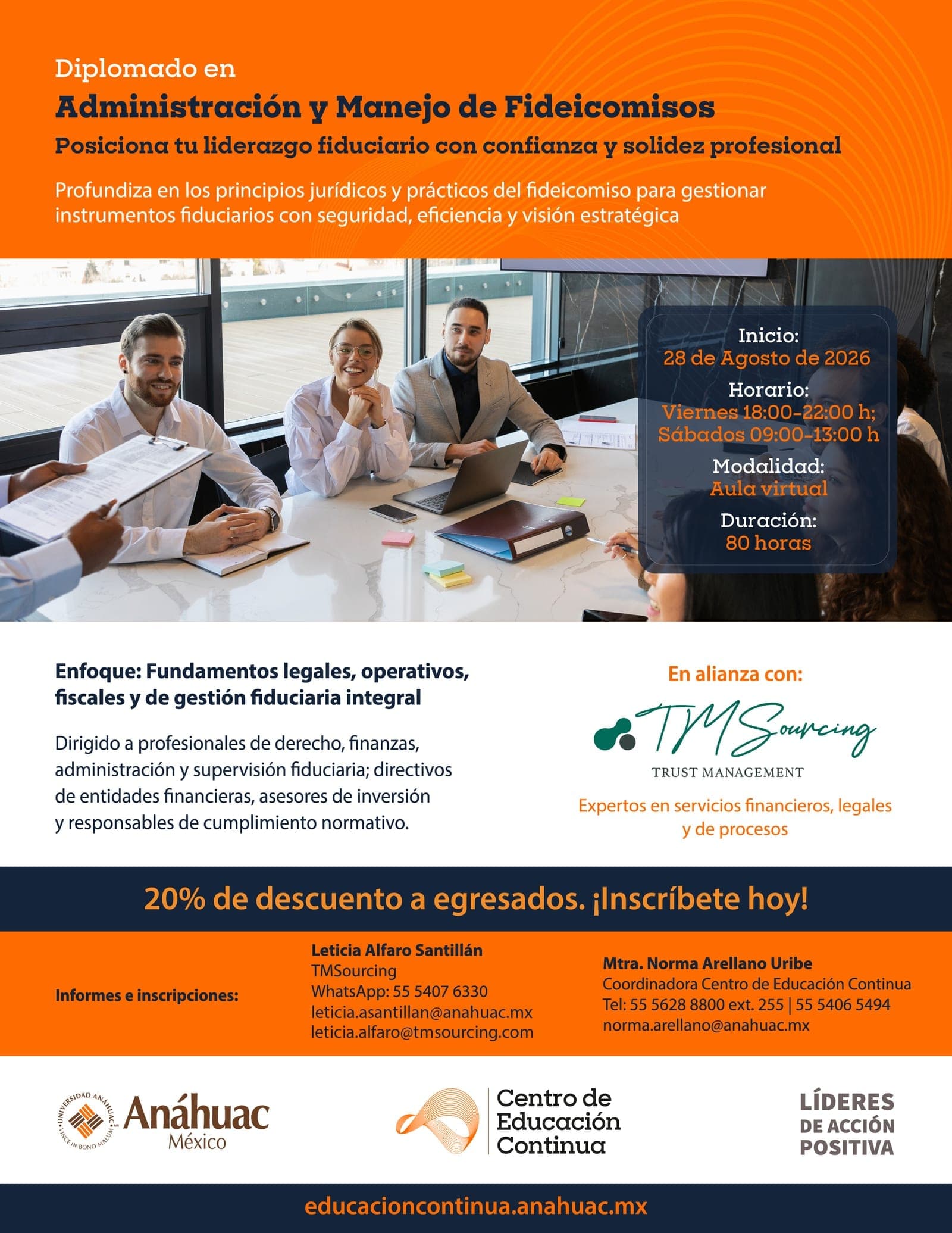 Cartel del diplomado en Administración y Manejo de Fideicomisos. Ir a la ficha del diplomado.