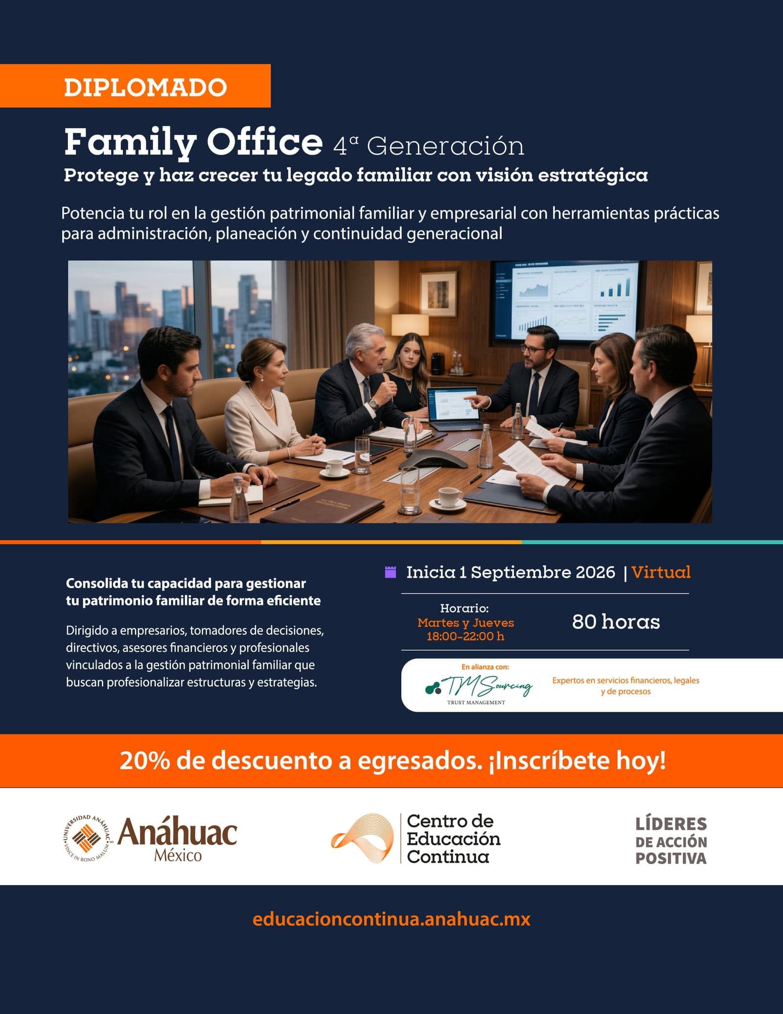 Cartel del diplomado en Family Office. Ir a la ficha del diplomado.